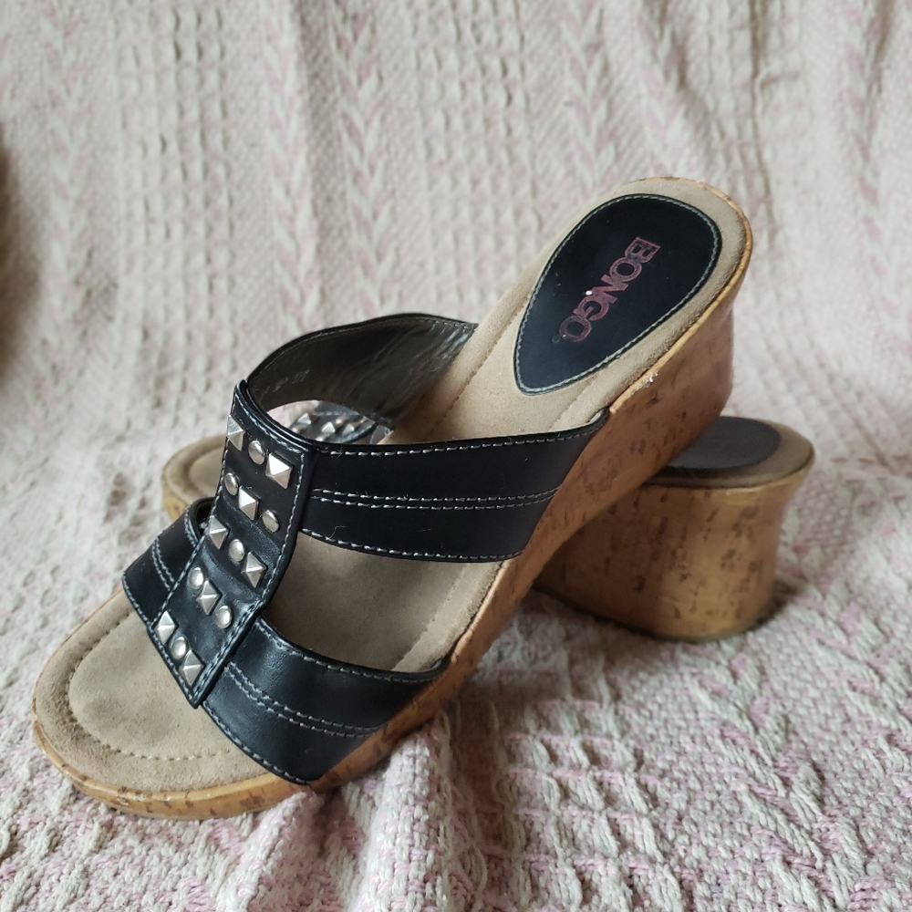 BONGO slip on wedge sandals